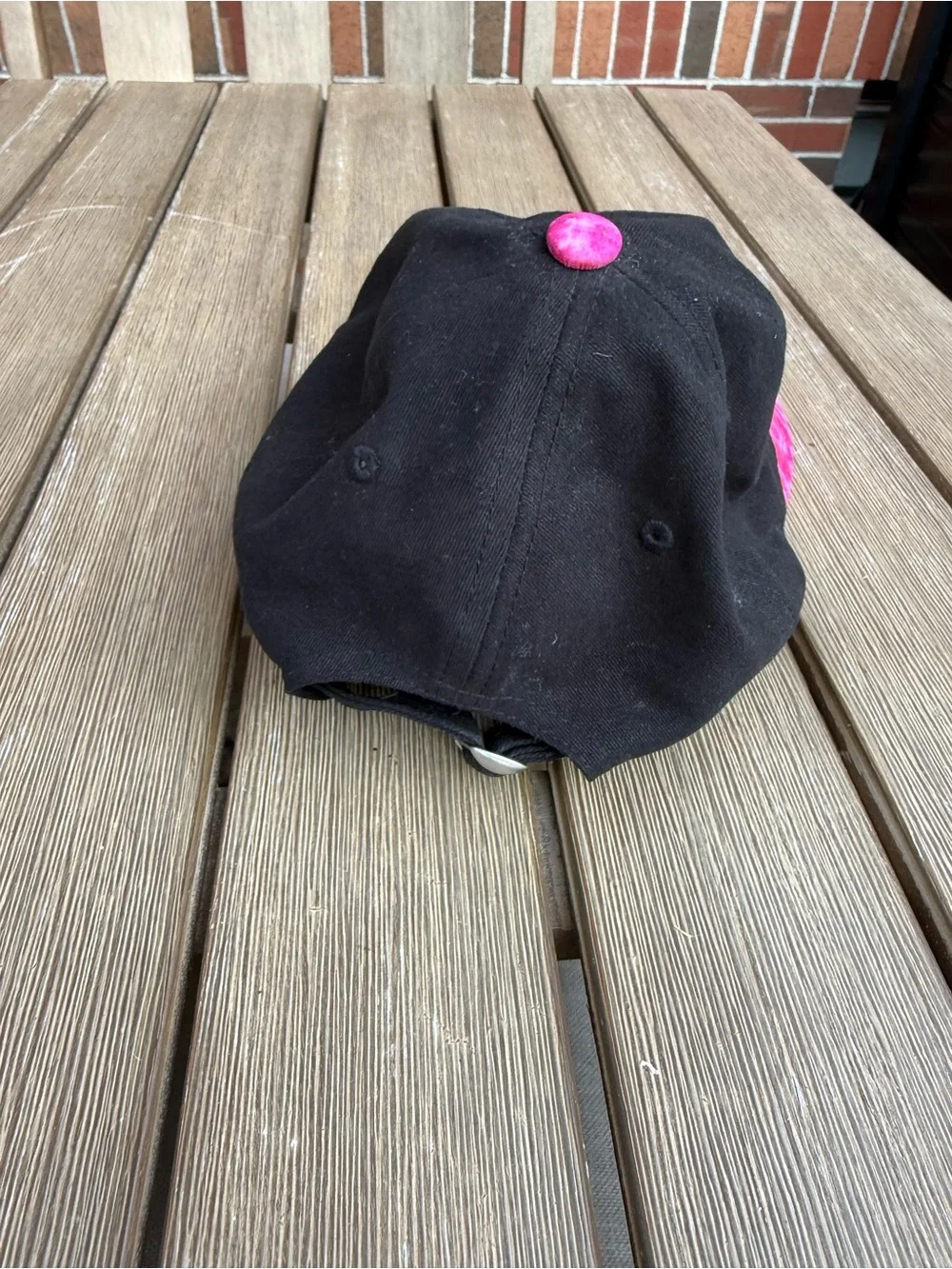 Disney Minnie Mouse Pink Tie-Dye Baseball Cap Adjustable Black Hat